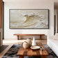 Ivory Tide Sculptural Wave