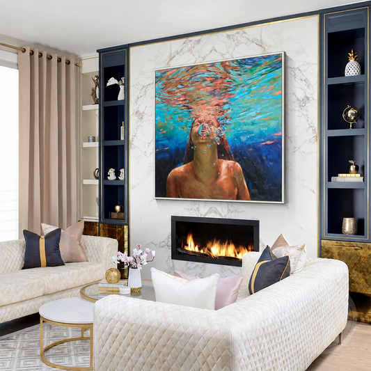 Silent Breath Underwater Figurative Painting