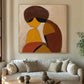 Amber Reverie Abstract Portrait Painting