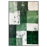 Emerald Structure Abstract Painting
