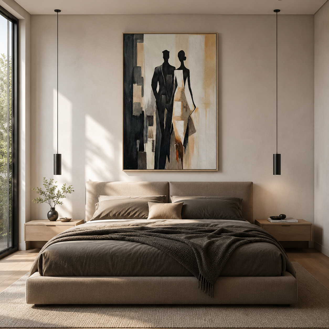 Ethereal Duo Modern Abstract Couple Painting #PH0105£¨3£©