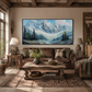 Blue Mist Mountain Landscape Painting
