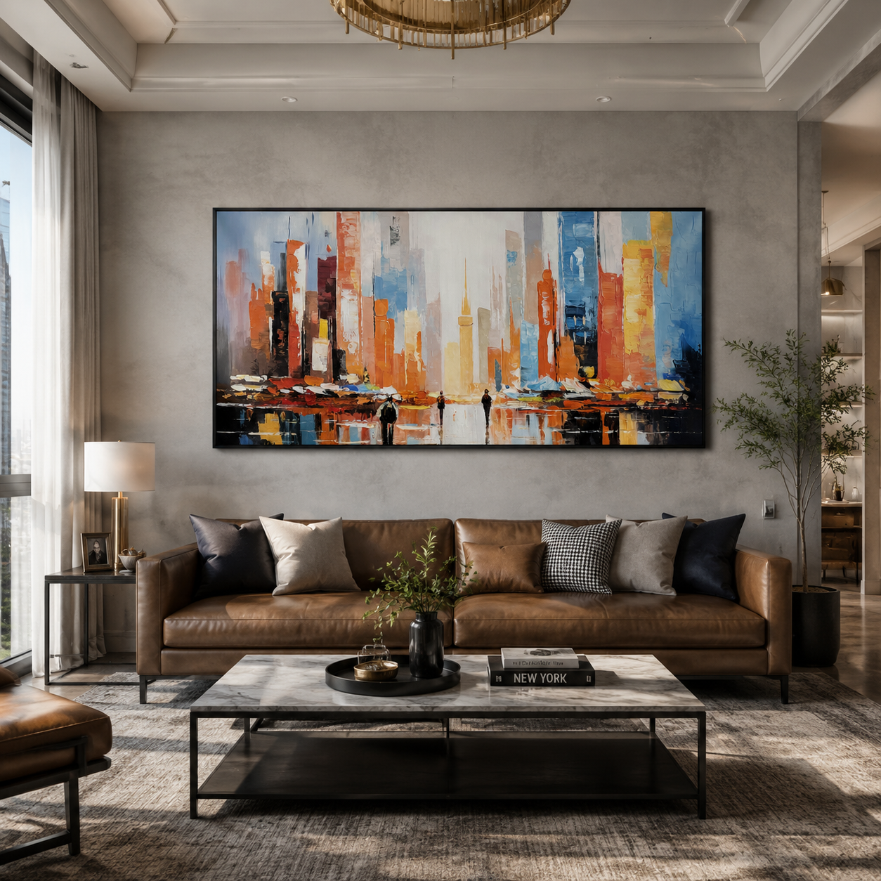 Abstract City Lights Painting