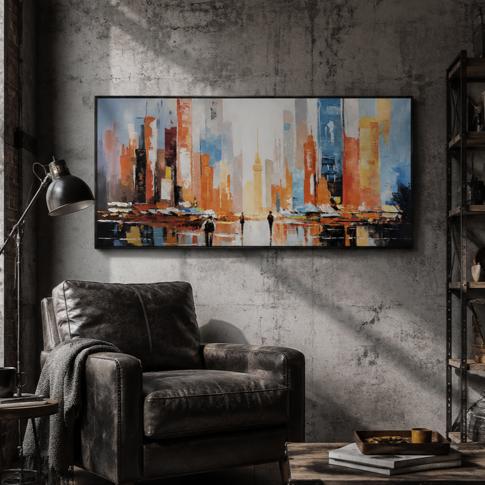Abstract City Lights Painting