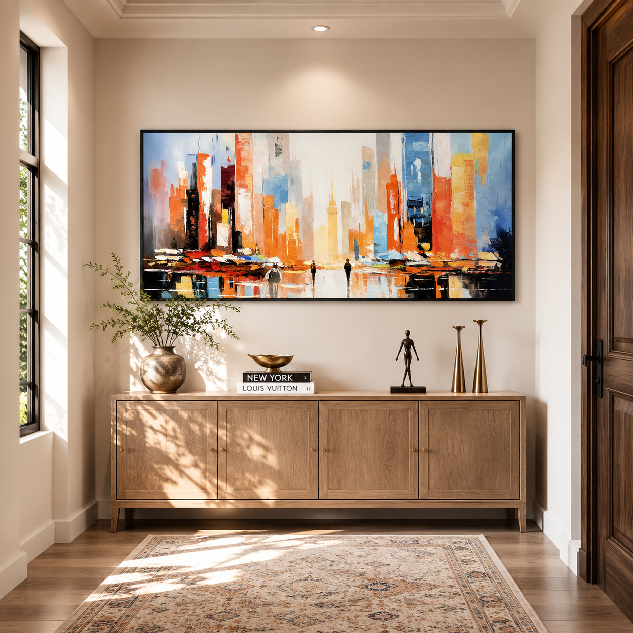 Abstract City Lights Painting