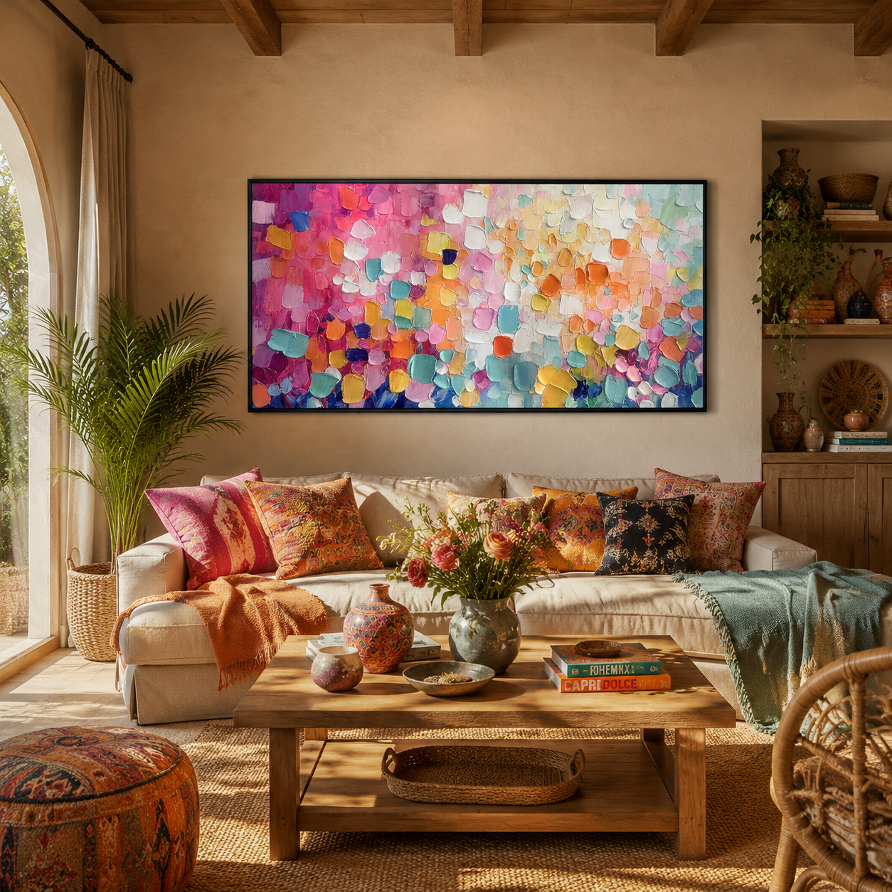 Carnival Confetti Colorful Abstract Painting