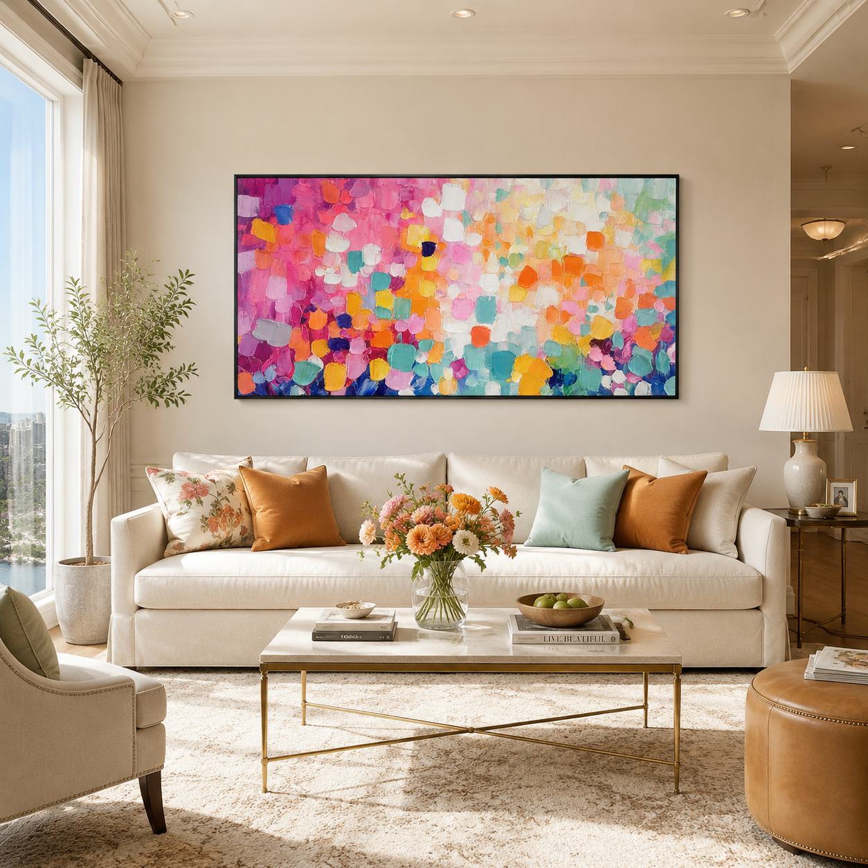 Carnival Confetti Colorful Abstract Painting