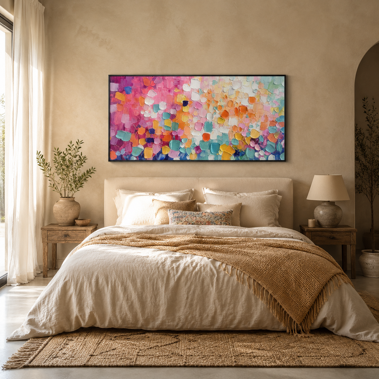 Carnival Confetti Colorful Abstract Painting