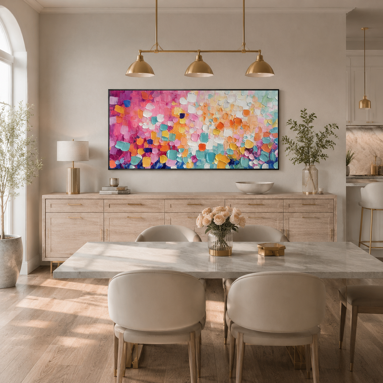 Carnival Confetti Colorful Abstract Painting