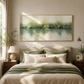 Mist Horizon Green Abstract Painting