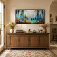 Whispering Woodland Garden Abstract Painting