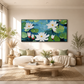 White Lotus Textured Painting