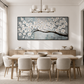 White Magnolia Textured Painting