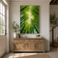 Emerald Canopy Light Forest Painting