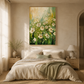 Morning Meadow White Floral Painting