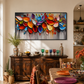 Petal Symphony Colorfall Abstract Painting