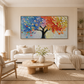 Spectrum Harmony Abstract Tree Painting #REX2 (484)