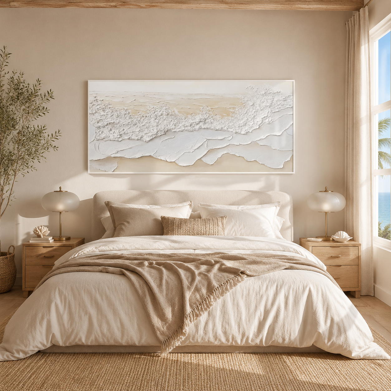 Coastal Frost-Textured Seascape