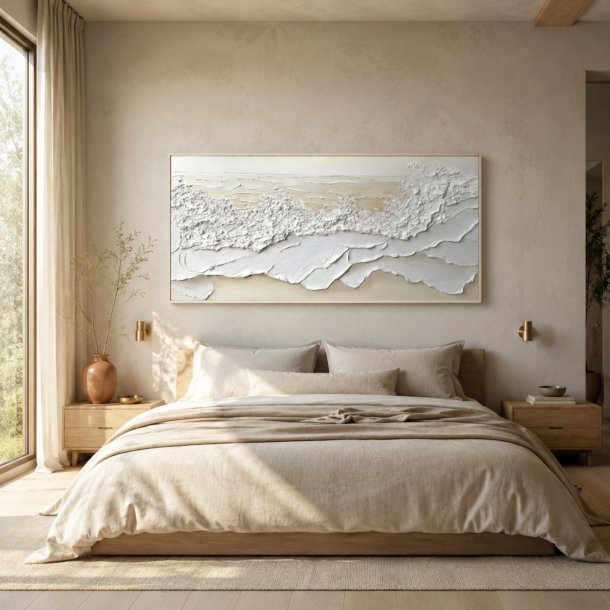Coastal Frost-Textured Seascape