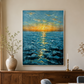 Golden Horizon Seascape Oil Painting #RIX1 (454)