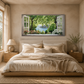 Window Escape¨CSerene Lake Landscape Painting