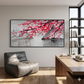 Red Plum Blossom Landscape Painting
