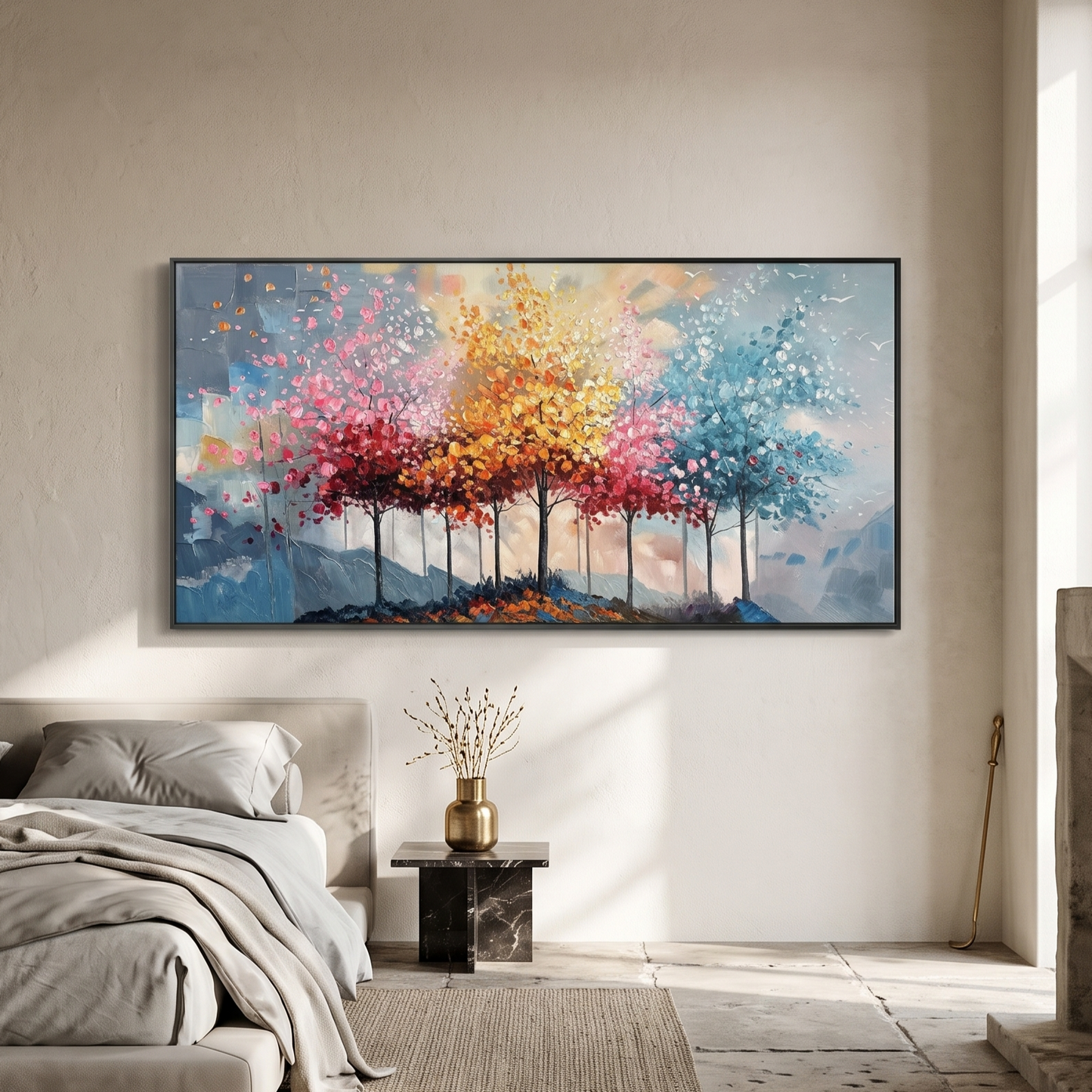 Whispering Seasons Forest Painting