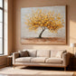 Golden Blossom Tree – Textured Nature Painting