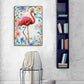 Floral Grace Flamingo Painting #H0059