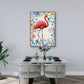 Floral Grace Flamingo Painting #H0059