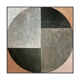 Eclipse Form Geometric Abstract Painting #H0359