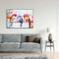 Trio Melody Colorful Birds Painting #H0647