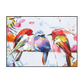 Trio Melody Colorful Birds Painting #H0647
