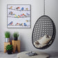 Vibrant Songbirds Gathering Painting #H0651