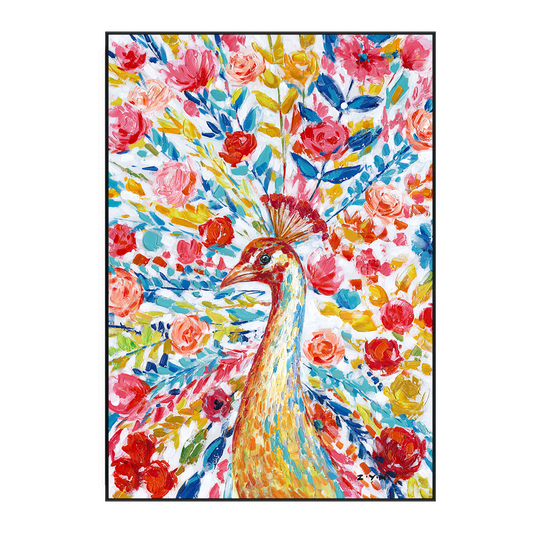 Radiant Grace Peacock Painting #H8113H