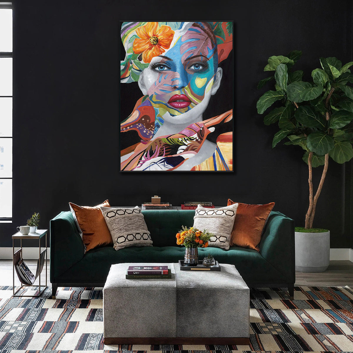 Floral Vision Abstract Portrait #I0061