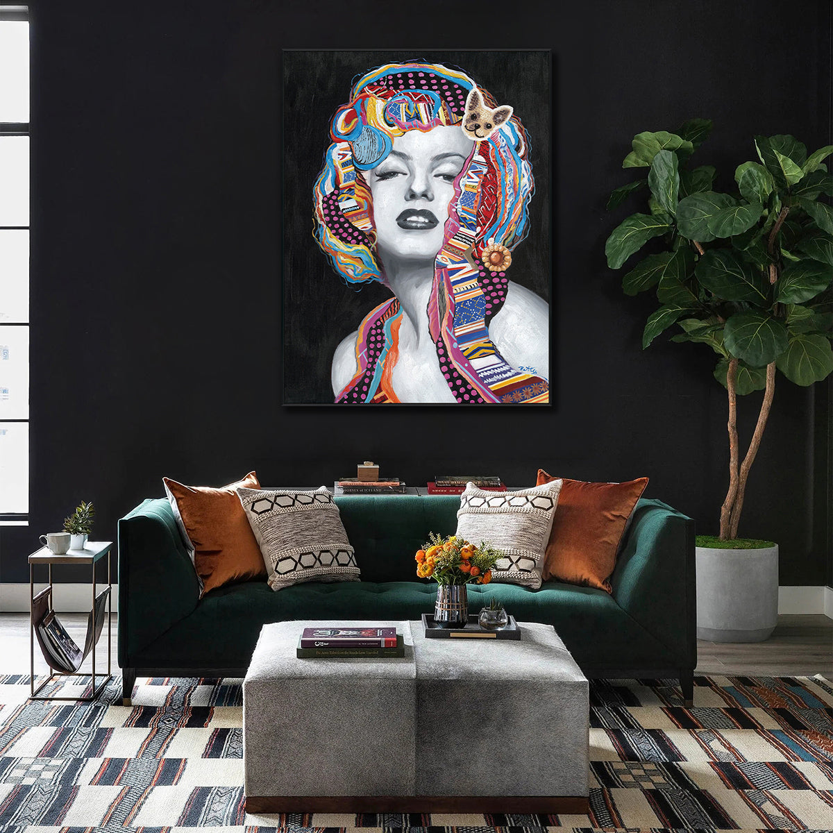 Pop Glam Abstract Portrait #I0062