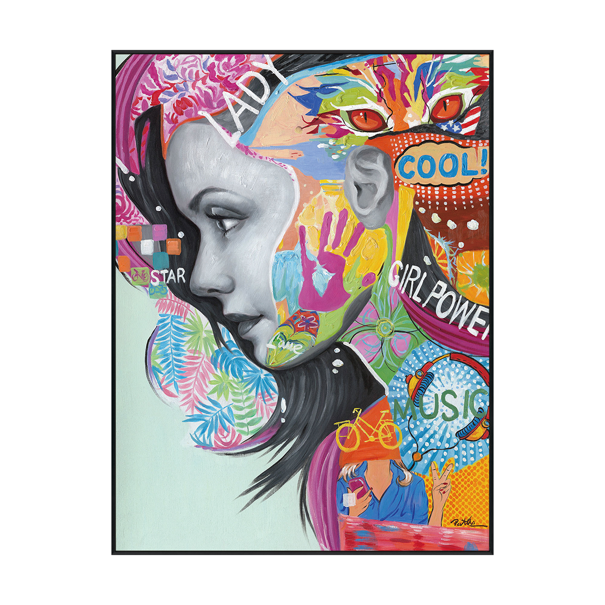 Color Pop Girl Power Portrait #I0063