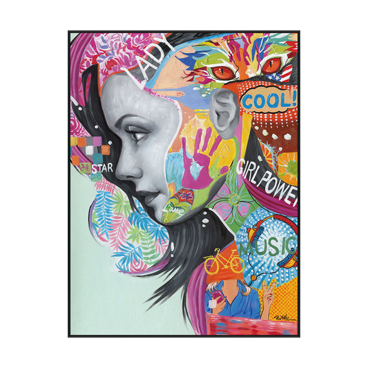 Color Pop Girl Power Portrait #I0063