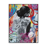 Tattoo Muse Graffiti Back Portrait Painting #I0224