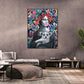 Pop Mona Modern Graffiti Portrait Painting #I0310
