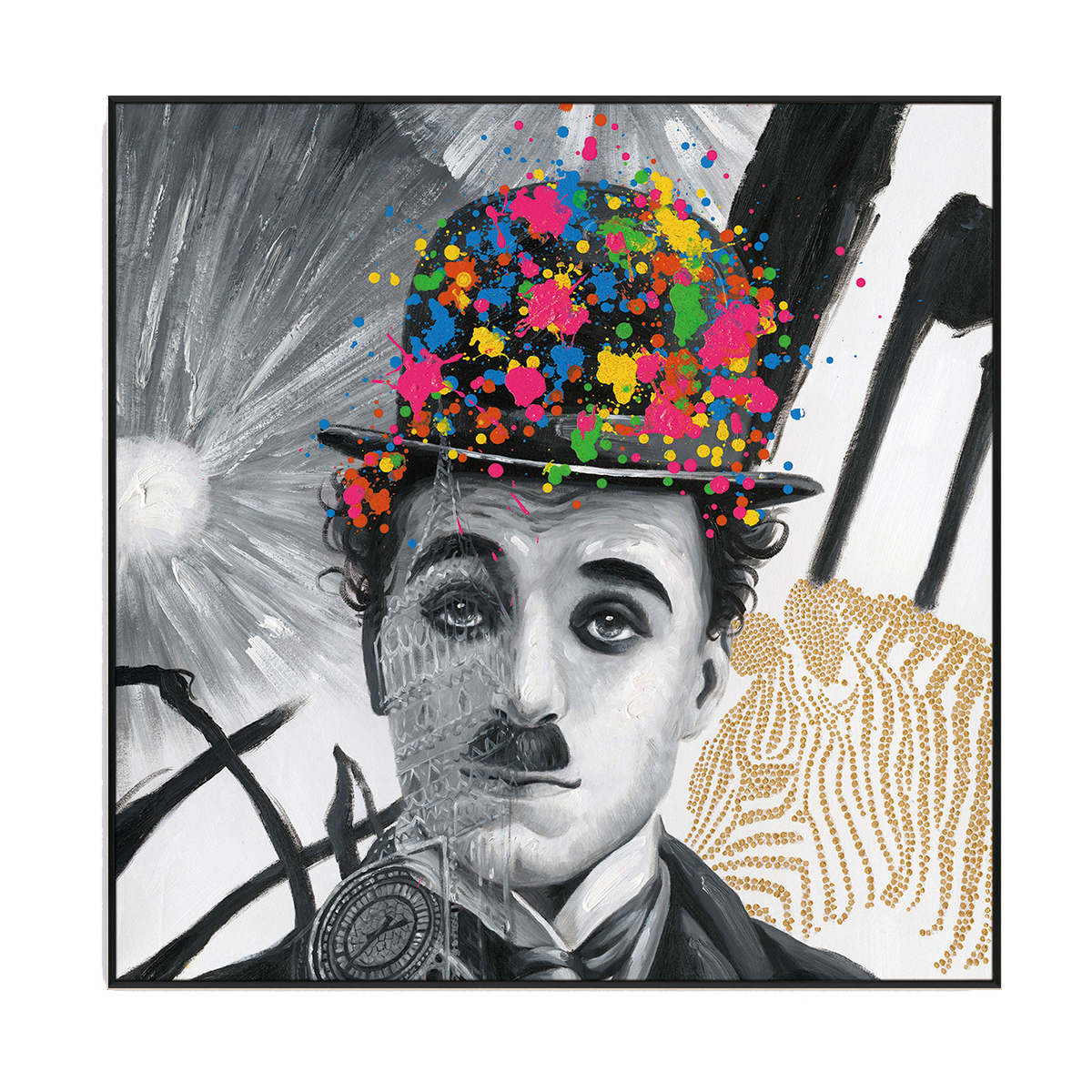 Color Splash  Portrait Painting #I0407