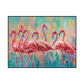 Flamingo Harmony Abstract Painting #I0506