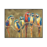 Golden Chorus Parrot Painting #I0563