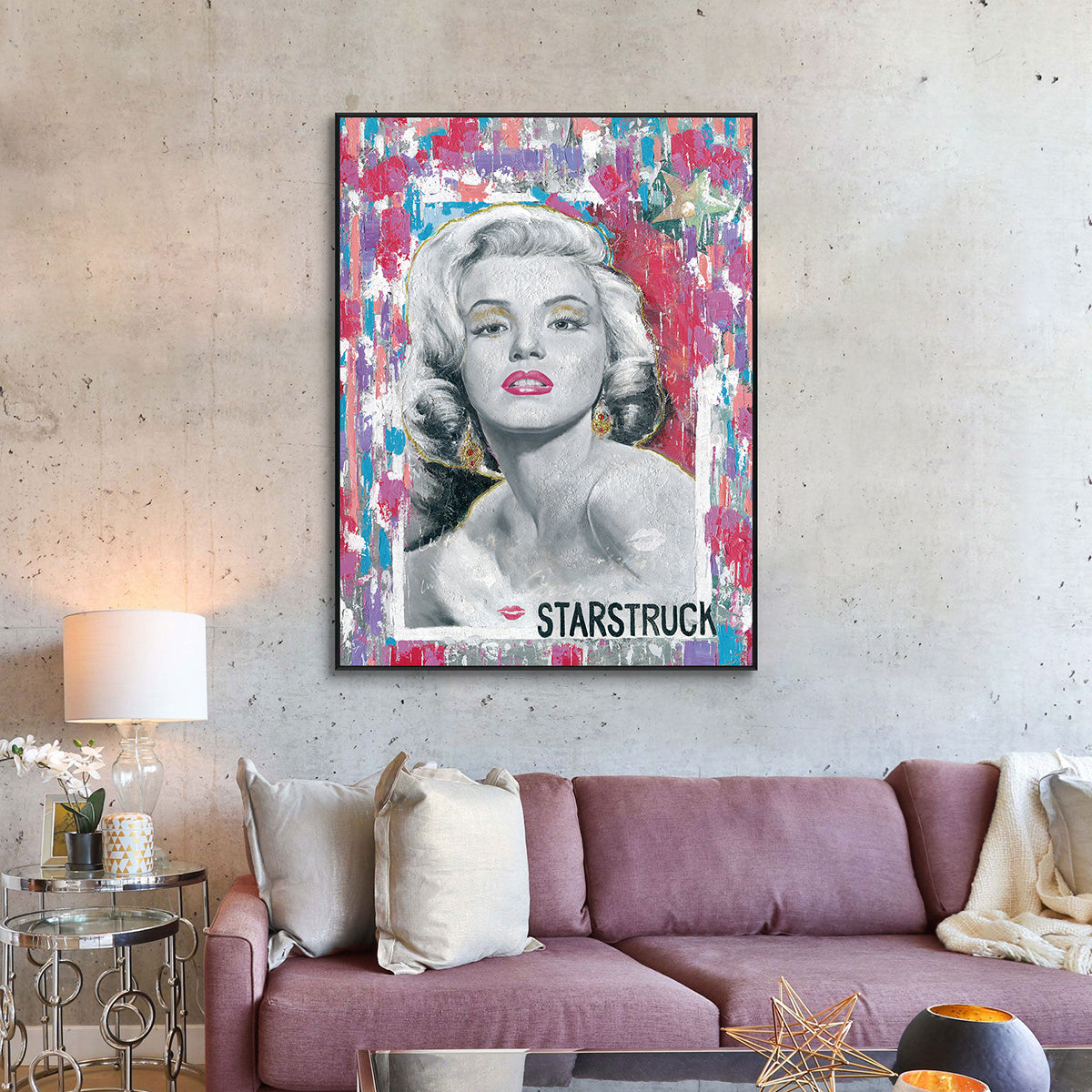 Starstruck Icon Glamour Portrait Painting #I0945