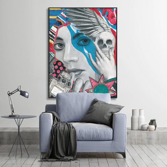 Rebel Muse Pop Art Painting #I0948