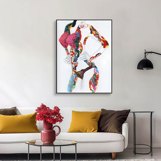 Fragmented Muse Colorful Abstract Body Painting #I1669