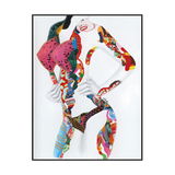 Fragmented Muse Colorful Abstract Body Painting #I1669
