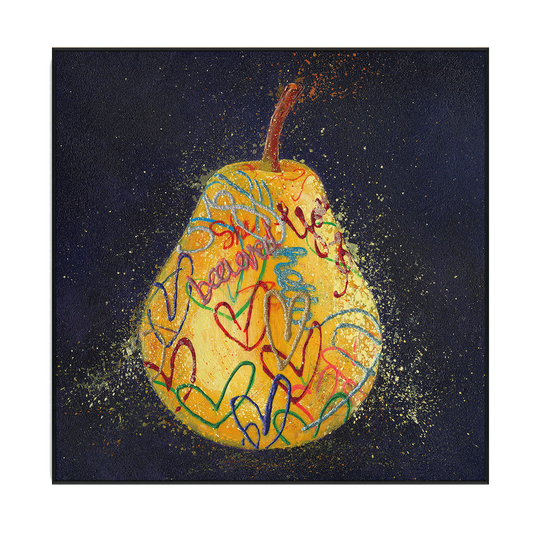 Graffiti Golden Pear Painting #I1679