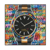 Rainbow Love Watch Pop Art Painting #I1700